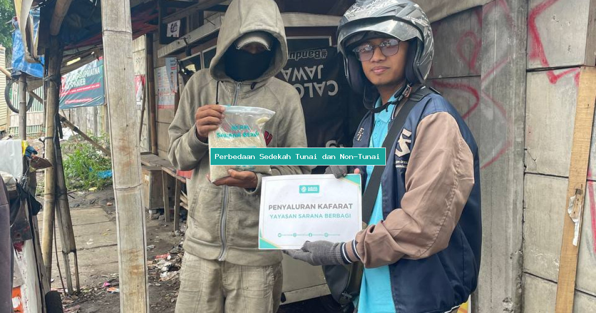 Perbedaan Sedekah Tunai dan Non-Tunai